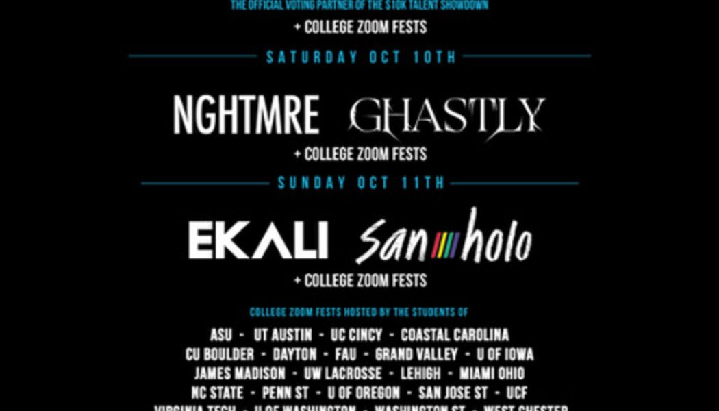 First-Ever Nationwide College Virtual Festival to Feature NGHTMRE, San Holo, Ekali, Ghastly, and More