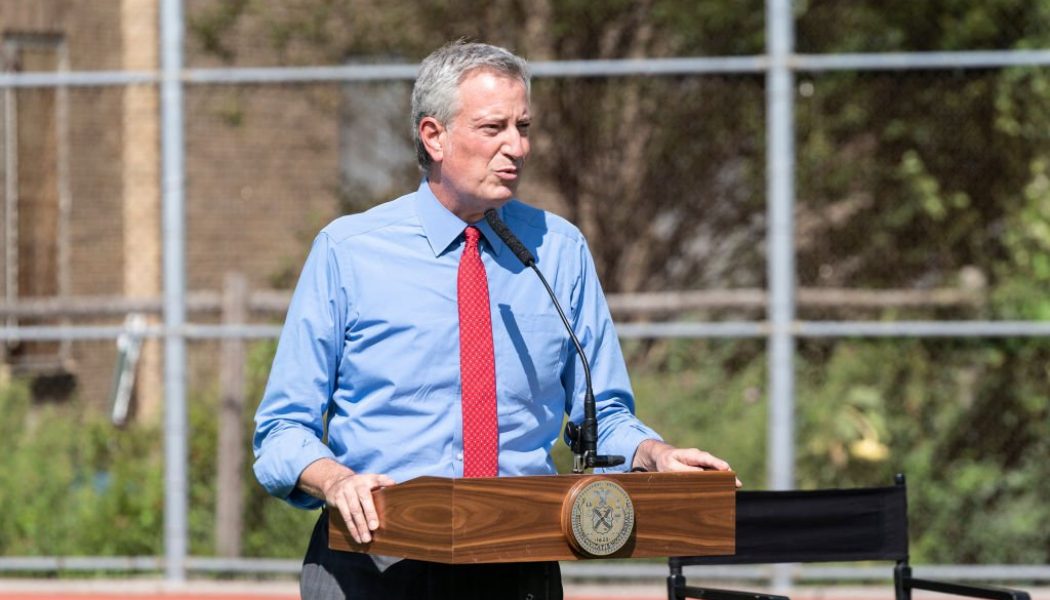 Giant “F*CK CUOMO AND DE BLASIO” Message Painted On Brooklyn Street