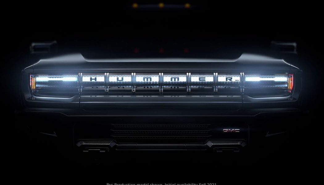 Hummer EV pickup truck will be revealed October 20th