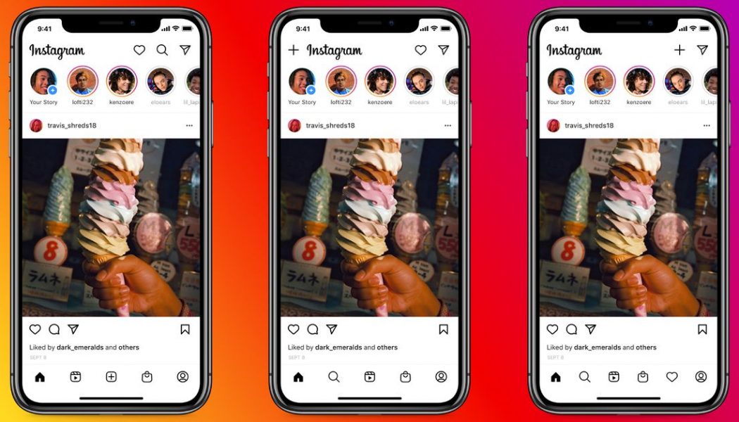 Instagram is testing three new designs to make room for Reels and shopping