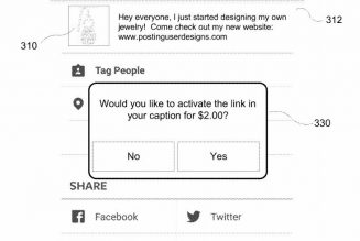 Instagram may be planning to charge a fee to put links in captions, patent suggests