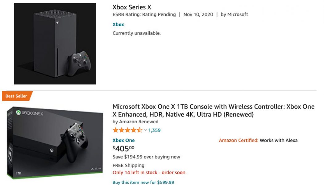 It looks like a bunch of soon-to-be-disappointed people accidentally bought Xbox One X’s today