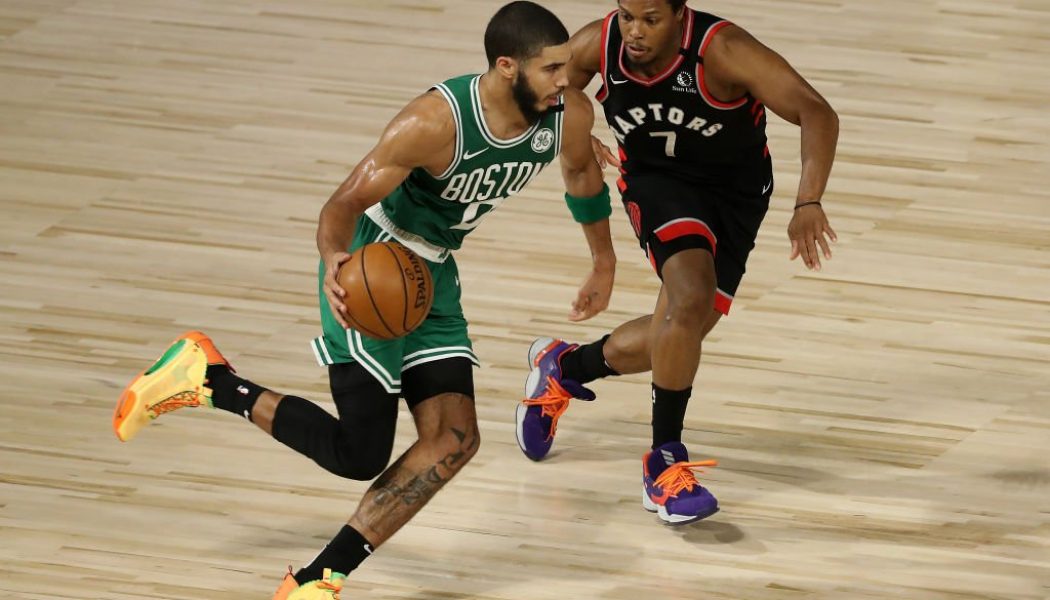 Jayson Tatum Poses With The New Air Jordan 35