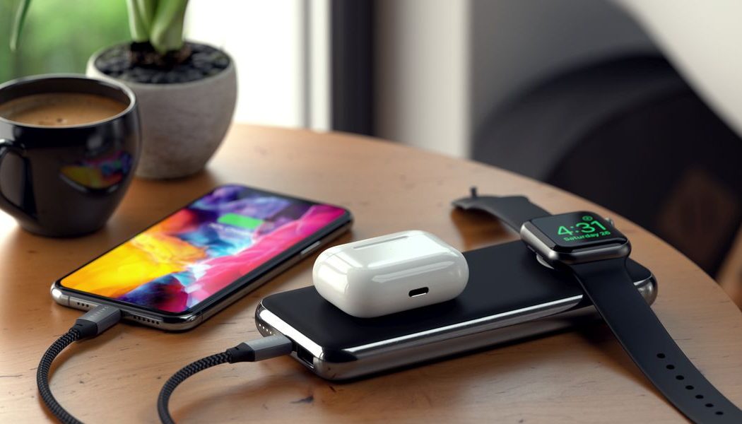 Satechi Quatro packs Apple Watch and Qi wireless charging into a USB-C battery bank