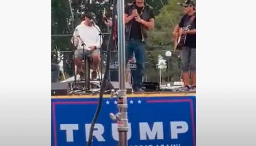 Watch KID ROCK Perform At DONALD TRUMP Rally In Michigan