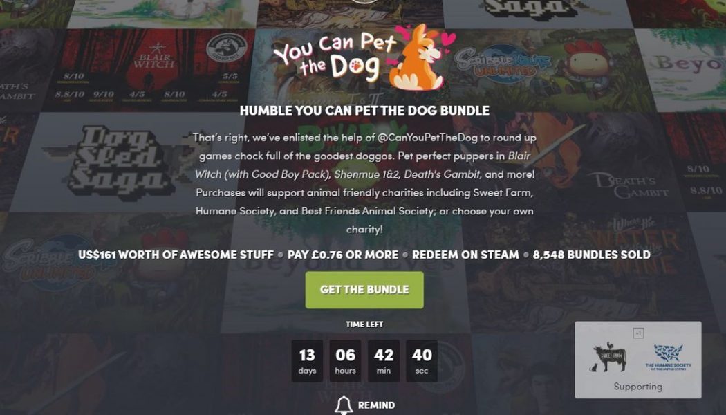 We’re delighted to say you can pet the dogs in this video game bundle