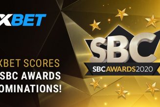 1xBet shines with 6 nominations at the 2020 SBC Awards