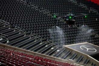 Disinfecting drones will clean Atlanta stadium between events