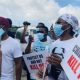 Falz and Runtown lead End Sars protest in Lagos