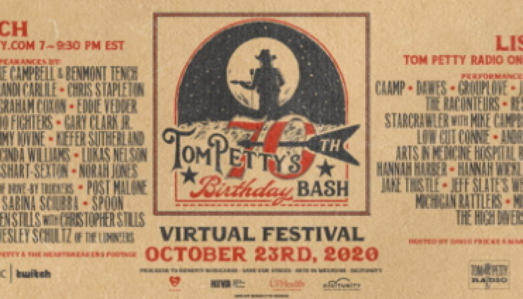 FOO FIGHTERS, EDDIE VEDDER, LENNY KRAVITZ To Take Part In ‘Tom Petty Birthday Bash’ Virtual Festival