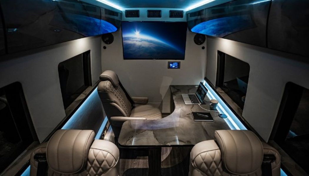 For VIPs on the Go, This Inkas Mercedes Sprinter Is Both Limo and Office