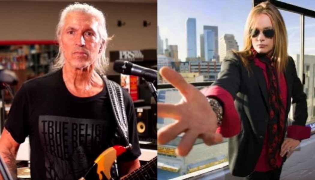 GEORGE LYNCH And SEBASTIAN BACH Praise BIDEN-HARRIS Yard Sign Featuring VAN HALEN Logo Parody