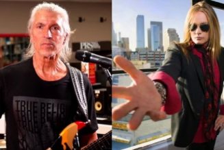 GEORGE LYNCH And SEBASTIAN BACH Praise BIDEN-HARRIS Yard Sign Featuring VAN HALEN Logo Parody