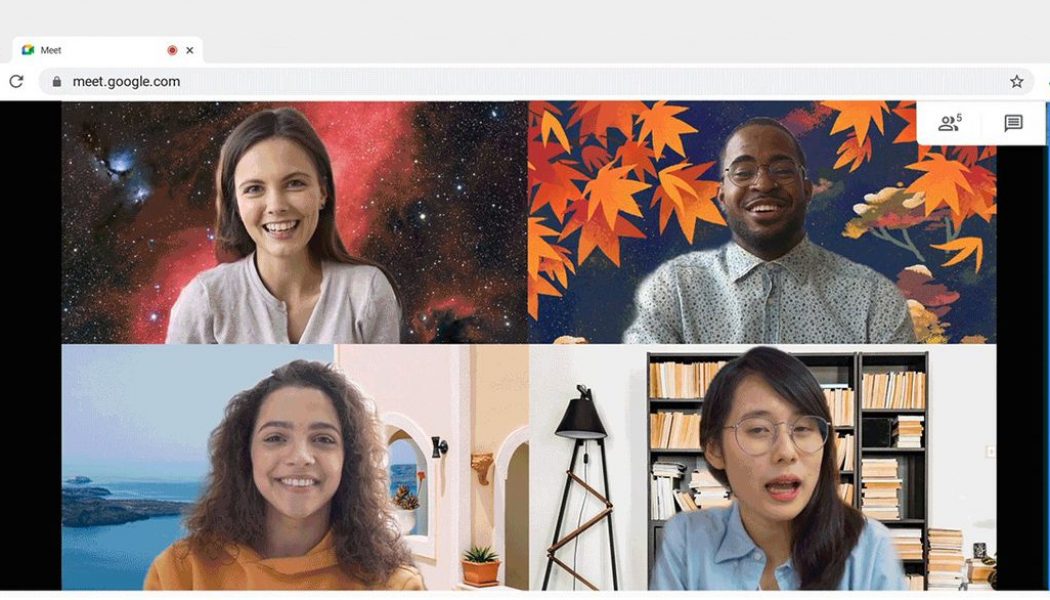 Google Meet will now let you use custom backgrounds on video calls