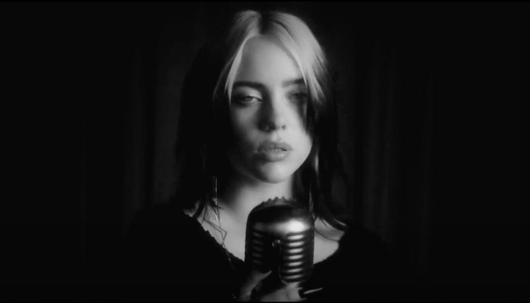 It’s Just Billie Eilish And The Microphone In Moody ‘No Time To Die’ Video