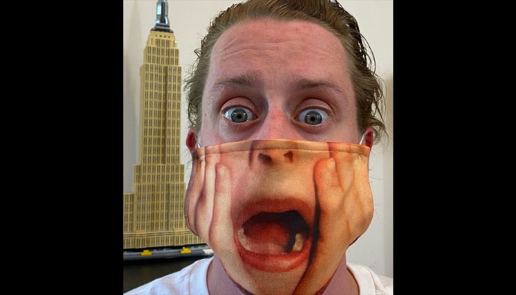 Macaulay Culkin Wears His Own Face With Incredible Home Alone Mask