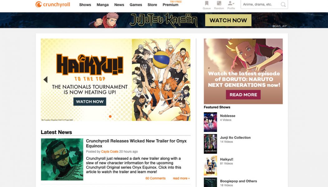 Sony is reportedly close to buying Crunchyroll for nearly $1 billion