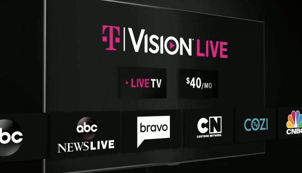 T-Mobile expands into live internet TV with new TVision streaming service