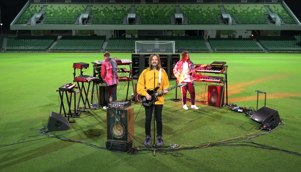 Tame Impala Perform “Elephant”, “Is It True” in an Empty Soccer Stadium: Watch