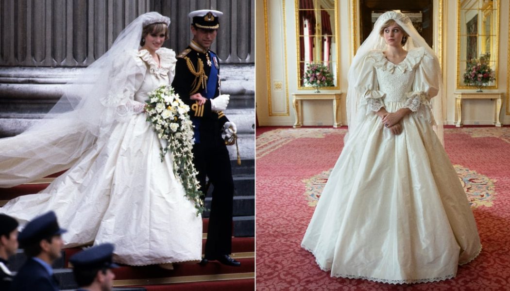 The Crown’s Costume Designer Shares the Details of Princess Diana’s Wedding Dress Replica