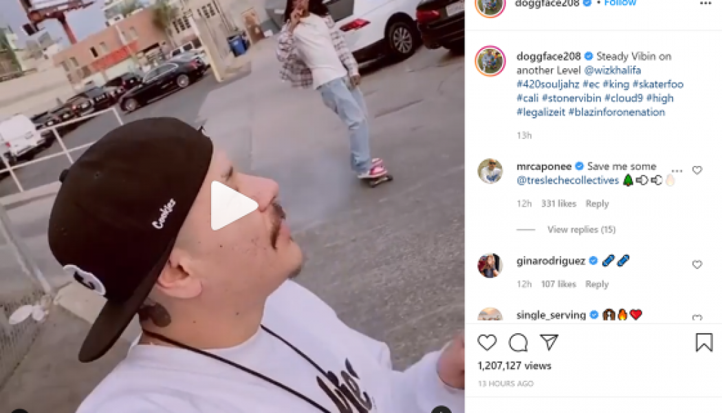 Wiz Khalifa Went Skateboarding With Viral Star Doggface [Video]