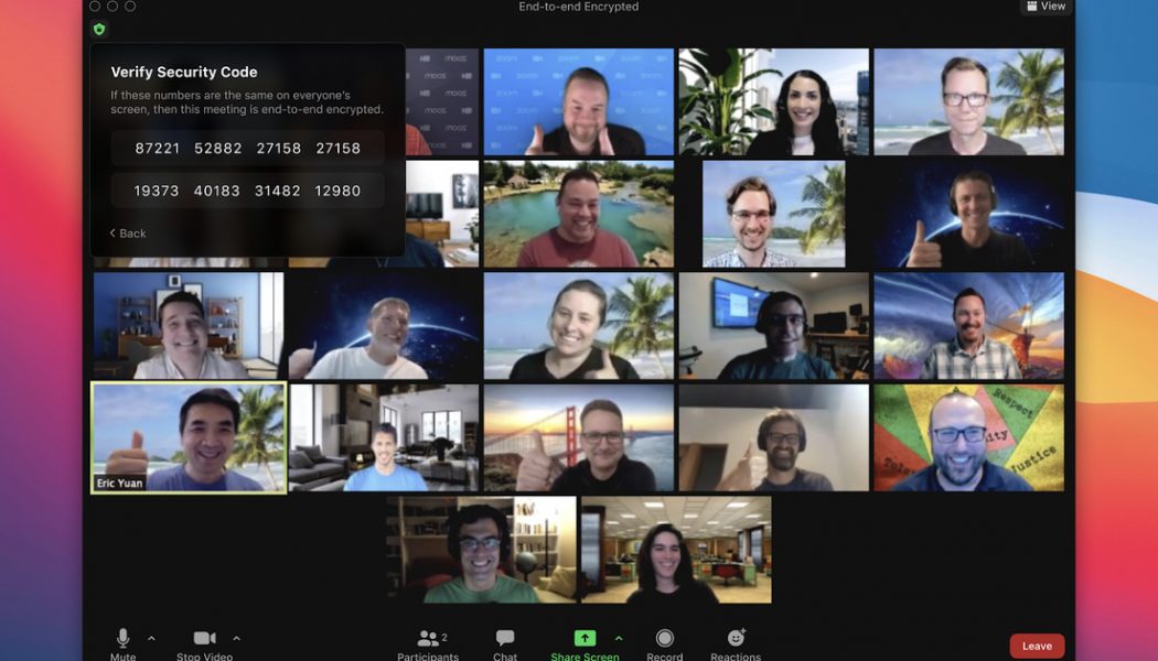 Zoom’s end-to-end encryption has arrived