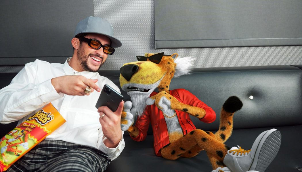 Bad Bunny & Chester Cheetah Chill at the Studio in New Cheetos Commercial: Exclusive