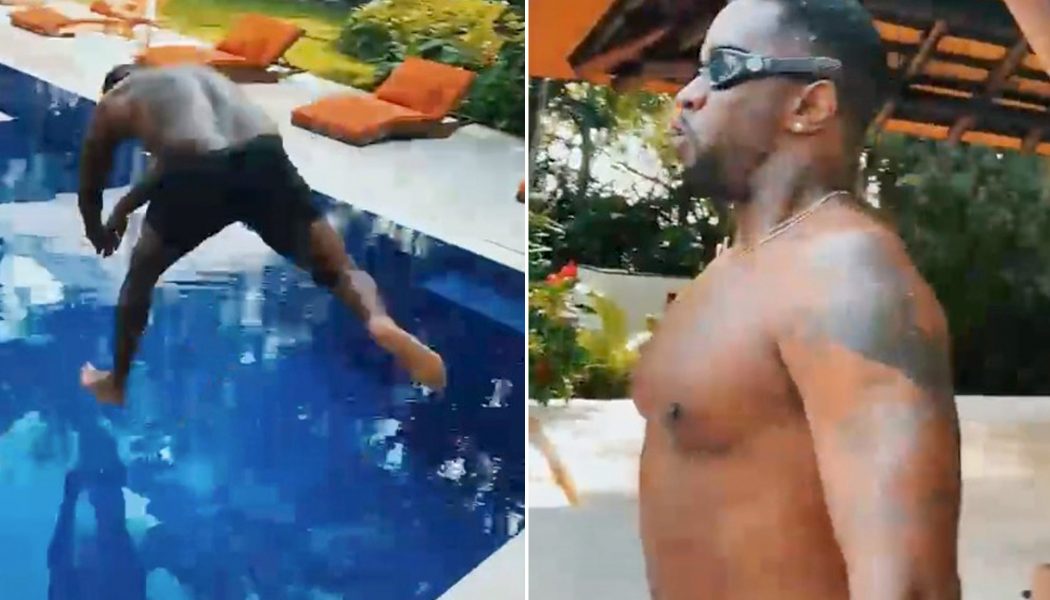 Diddy Goes Viral With Hilarious Pool Dive Video