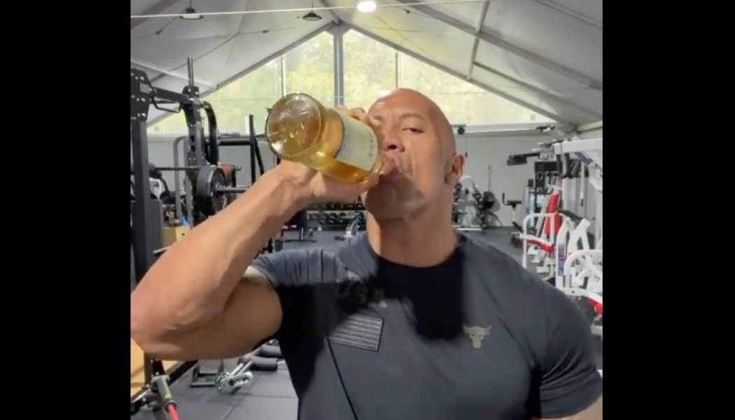 Dwayne Johnson Celebrates Biden Win by Crying “a Tear or Two — or Ten” and Pounding Tequila