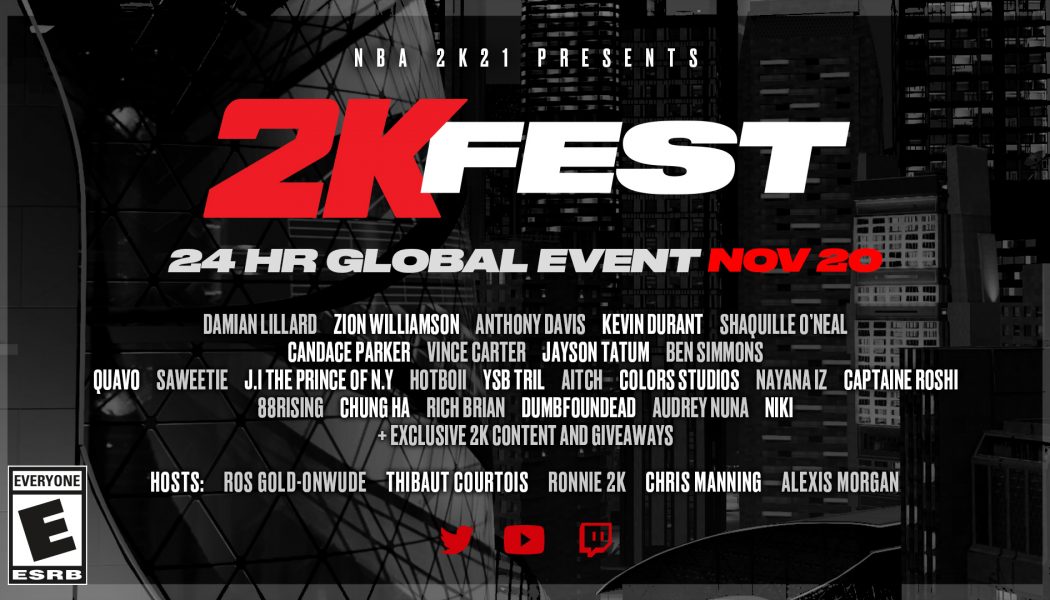 HHw Gaming: 2K Shares Entire Lineup of Original Programming & Performances Ahead of 2KFest