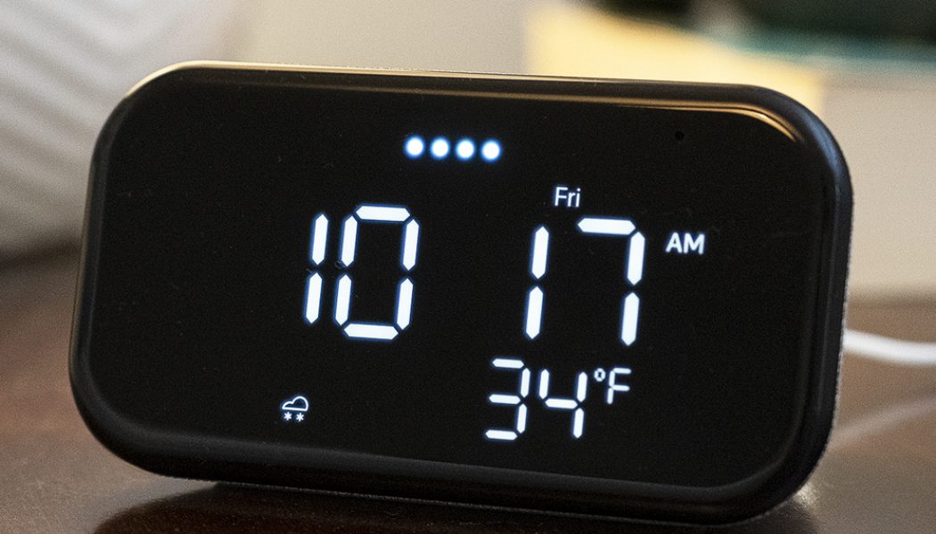 Lenovo’s Smart Clock Essential is a slightly smarter bedside clock