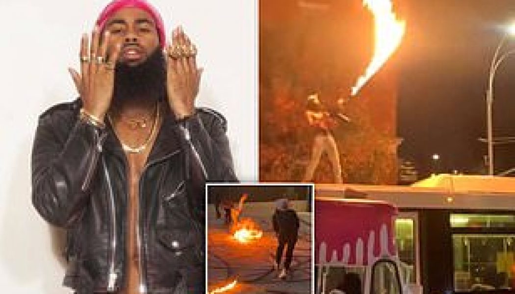 Rapper Turns Himself in to Police After Shooting Flamethrower Atop NYC Bus