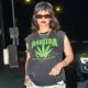 Rihanna Sports Vintage Pantera T-Shirt While Rocking a Mullet