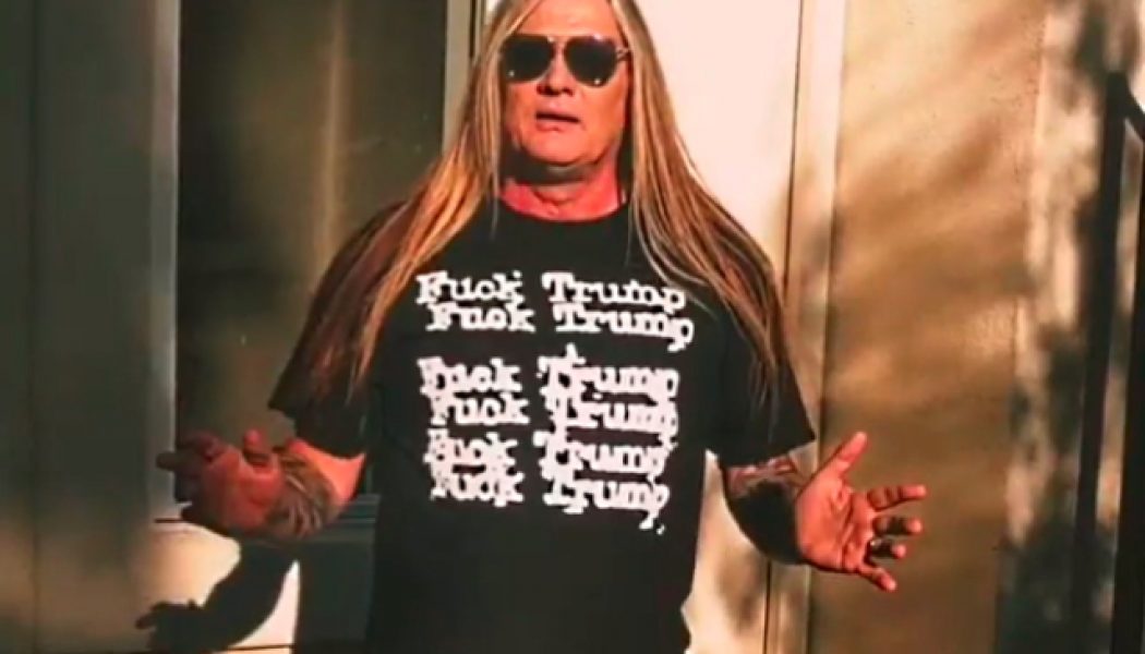 SEBASTIAN BACH Dons ‘F**k TRUMP’ T-Shirt For Pre-Election Video Message: ‘Vote For Rock And Roll Music Over Reality Television’