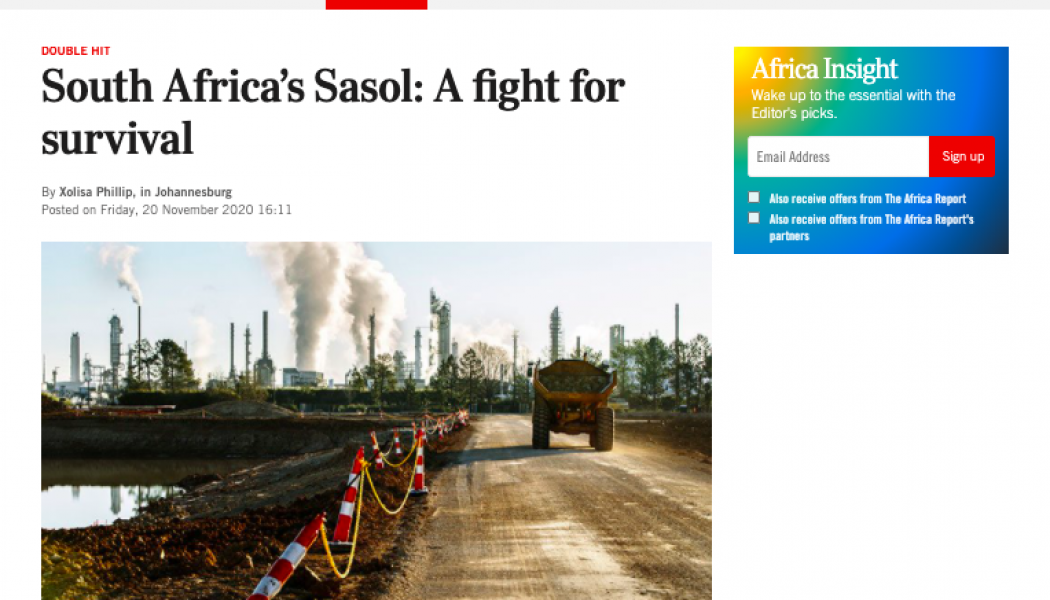 South Africa’s Sasol: A fight for survival