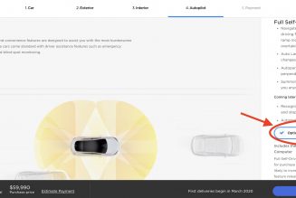 Tesla Increases Right-Now Price For Future Full Self-Driving Option