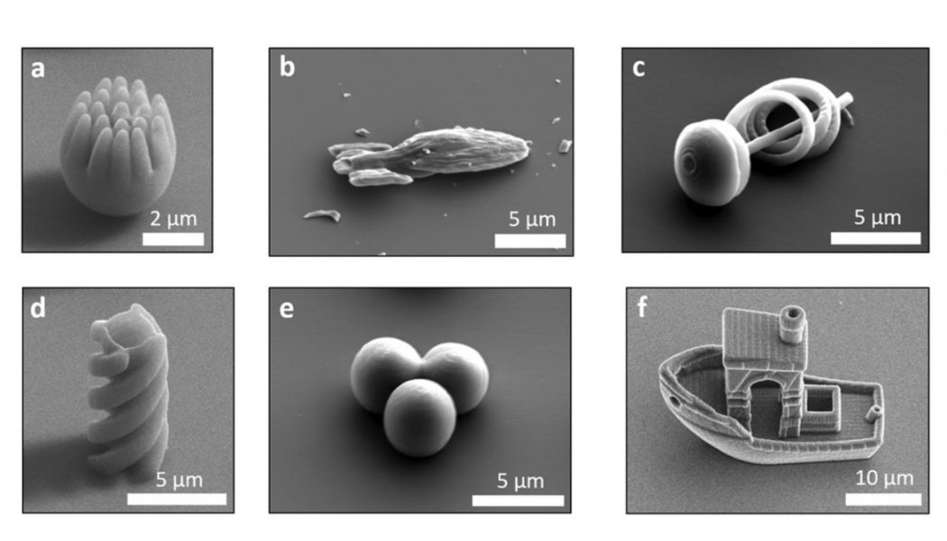 This microscopic 3D-printed Star Trek Voyager can move on its own