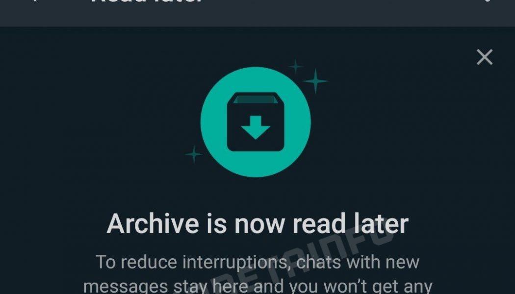 WhatsApp is Working on “Read Later” Feature