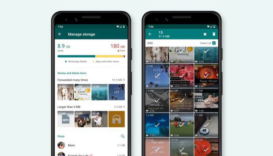 WhatsApp makes it easier to free up space with new storage management tool