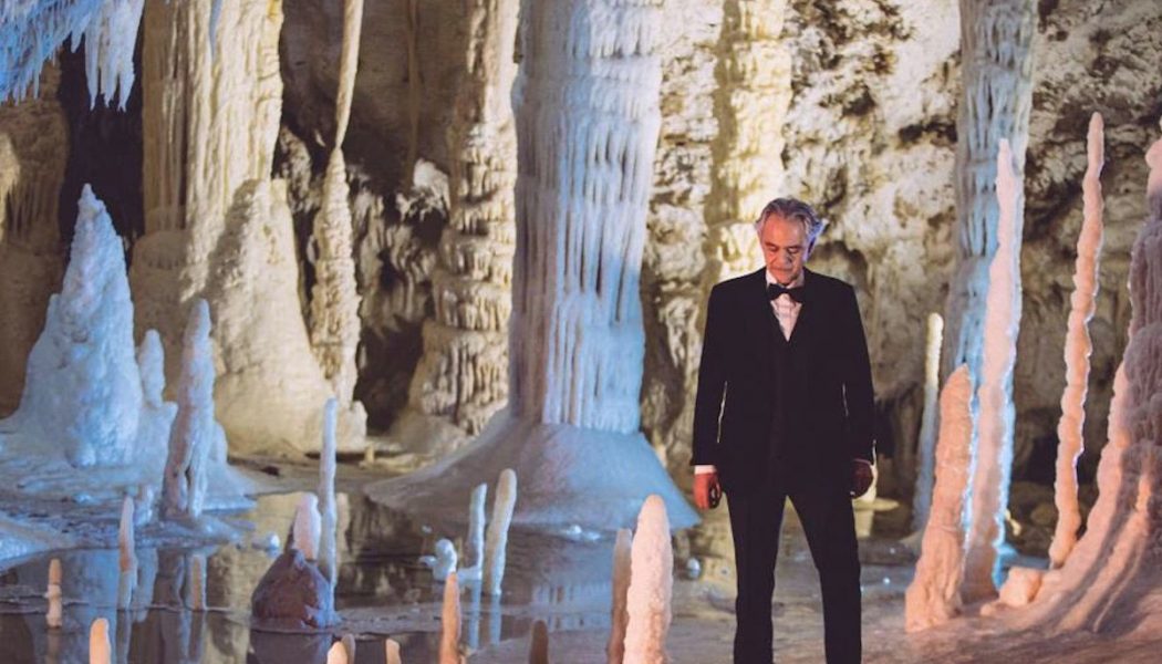 Andrea Bocelli Delivers Stunning Christmas Performance from Inside Italy’s Frasassi Caves: Watch