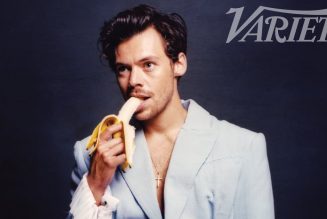 Harry Styles Claps Back at Candace Owens’s Ignorant Comments With a Baby-Blue Suit and a Banana