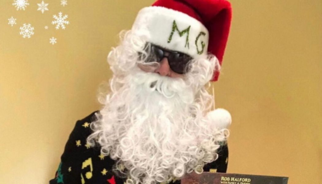 JUDAS PRIEST’s ROB HALFORD Dons Santa Claus Outfit For Holiday Photo