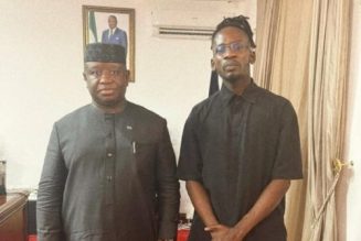 Mr Eazi meets President and Vice President of Sierra Leone