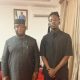 Mr Eazi meets President and Vice President of Sierra Leone