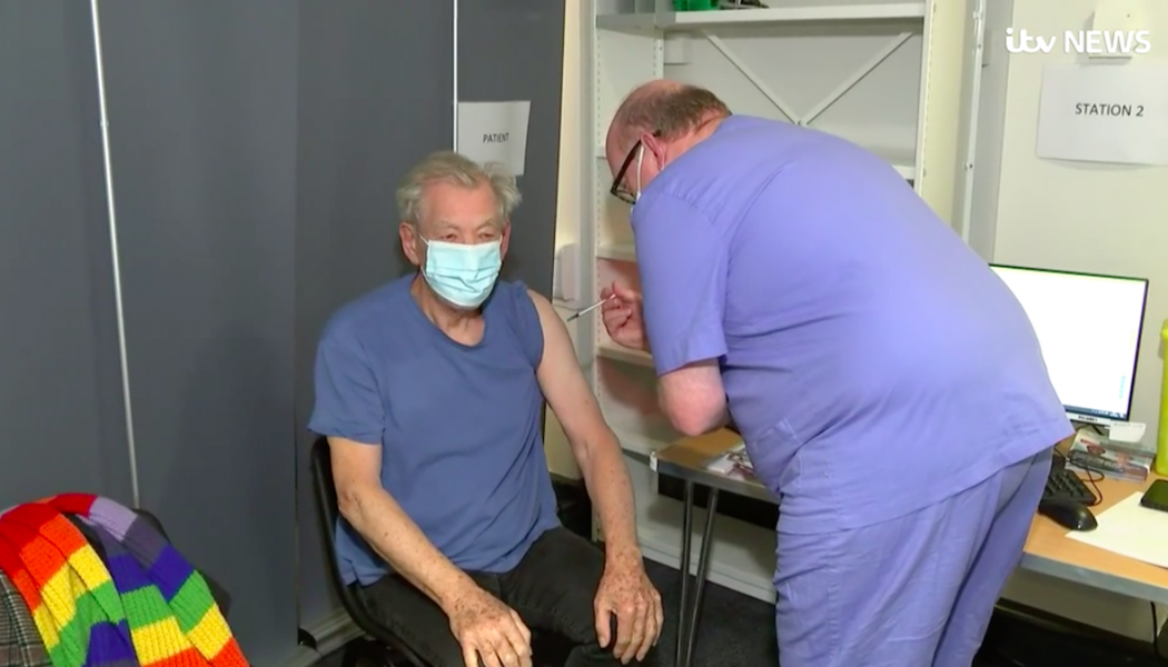 Sir Ian McKellen Gets COVID-19 Vaccine: “I Feel Very Lucky”