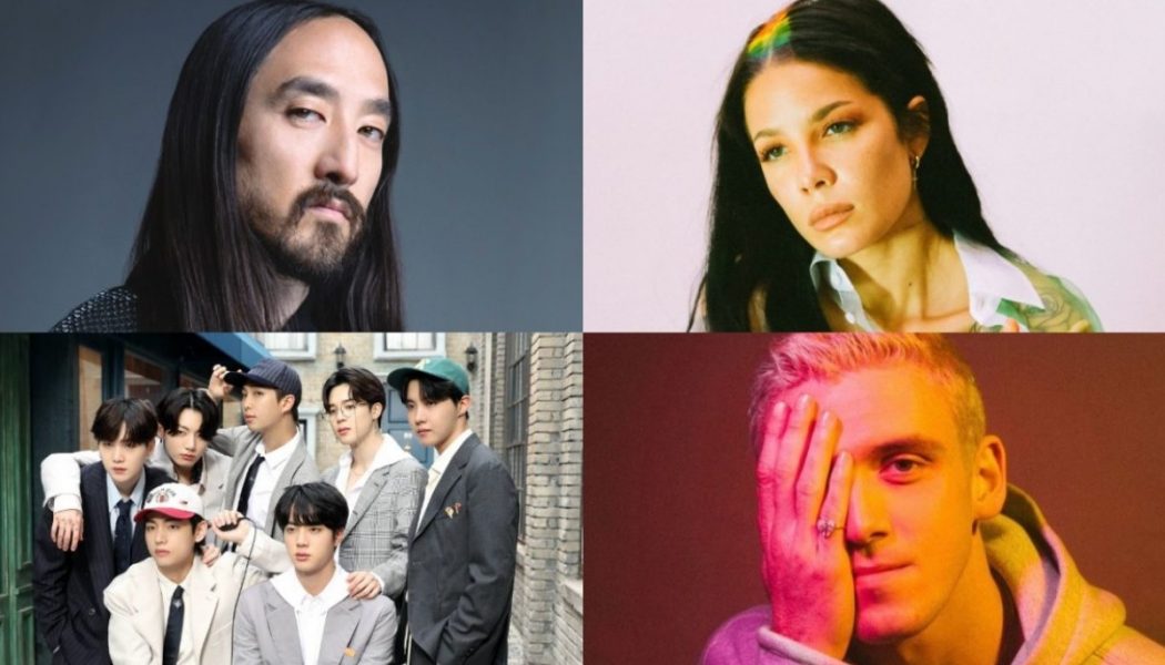 Steve Aoki, Halsey, and Lauv to Join BTS for New Year’s Eve Streaming Event