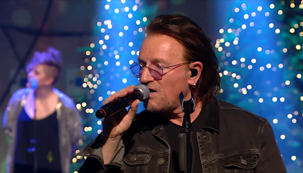 U2’s Bono and The Edge Perform “Christmas (Baby Please Come Home)” On Irish TV: Watch