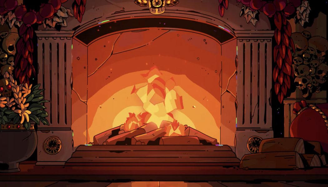 Venture back into the underworld to curl up in front of Hades’ excellent Yule log