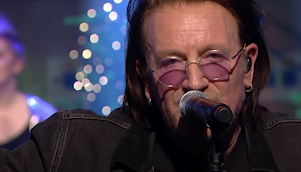 Watch Bono and the Edge Perform ‘Christmas (Baby Please Come Home)’