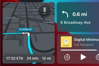 You can now use Waze on CarPlay’s home screen instead of flipping between apps while driving